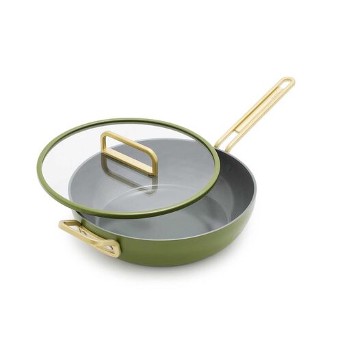 GreenPan Stanley Tucci Covered Pan Junior 29cm- Tuscan Olive